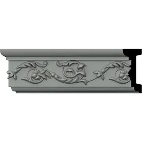 Cha03x00ve Ekena Millwork 889274831189 Versailles Floral Chair Rail 3 1/8 Inch H X 1 3/8 P 94 1/2 L Primed