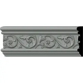 Cha03x01an Ekena Millwork 889274831196 Antonio Chair Rail 3 5/8 Inch H X 3/4 P 94 1/2 L Primed