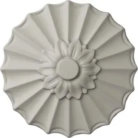 Cm09shpcf Ekena Millwork 1-3/8 Inch X 9 Polyurethane Shakuras Ceiling Medallion Pot Of Cream
