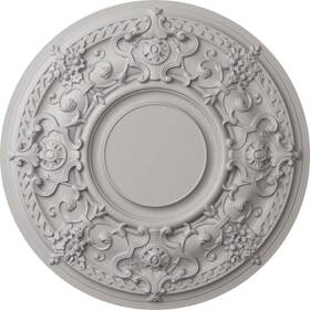 Ekena Millwork Cm32jauwf 32 3/4 Inch Od X 2 1/2 P Fits Canopies Up To 13 Ultra Pure White Flat