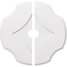 Cmp36pl2-05000 Ekena Millwork Ceiling Medallions 36 Inch Lx36 Wx1 D Exterior/interior Circle White