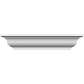 Crh06x96st-3 Ekena Millwork 96 Inch Bottom 104 Top Width X 5 3/4 Hx1/2 P Standard