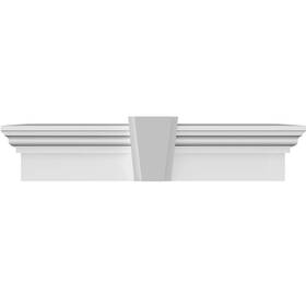Ekena Millwork Crh09x32ka 32 Inch Bottom Width X 38 1/4 Top 9 H X1 P Crosshead With Deco
