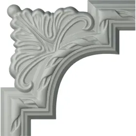 Pml02x00va Ekena Millwork Pml09x09va Valeriano French Ribbon Corner Moulding Panel Mould Inch