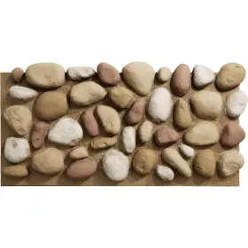 Pnu24x48rrcd Ekena Millwork Everstone River Rock Faux Panel 49 Inch W X 24 3/4 H 3 D Canyon Dune Color