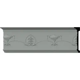 Sample-cha07x01ha Ekena Millwork Harrington Urn Chair Rail Moulding Samples White