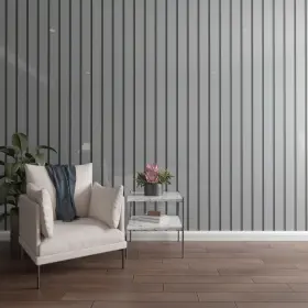 Swa55x94x0125gr Ekena Millwork 94 Inch H X 1/8 T Adjustable Acrylic Slat Wall Panel Kit With 4 W Slats Grey Conta