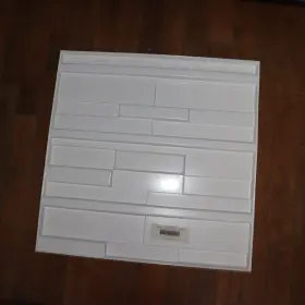Wp20x20obwh Ekena Millwork Offset Brick Endurawall Decorative 3d Wall Panel Pvc White 19-5/8 W X H