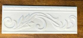 Eliane 891295661914 12 Listello L-3 Wall Ceramic Tile 3 Inch X7 3/4 Autumn White Border