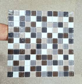 Elida 843336005154 10 Glass Mosaic Tile Sheets - 12 Inch X Multi Glacier Free Shipping