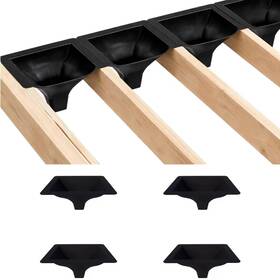 Emayuu 732280647520 4pcs Black Downspouts For Under Deck Drainage System Pe Use