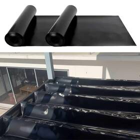 Emayuu 763300915428 2 Rolls 50ft Black Waterproofing Membrane For Under Deck Drainag