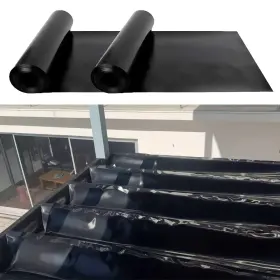 Emayuu 763300915428 2 Rolls 50ft Black Waterproofing Membrane For Under Deck Drainag