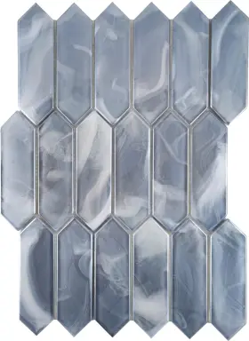Emser Tile 759147961933 W88spla1014mpk Splash - 10 Inch X 14 Hexagon Geometric Blue