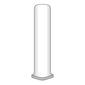 F72perswh0106prco Emser Tile F72pers-0106prco Perspective Pure - 1 Inch X 6 Cove Base White