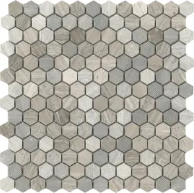 M05metrgr1212m1hv2 Emser Tile M05metr1212m1hv2 Marble - 12 Inch X Hexagon Geometric Grey