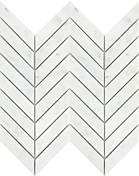 M05wintfr1212mcv Emser Tile M05wint1212mcv Marble - Chevron Mosaic Wall Winter Frost