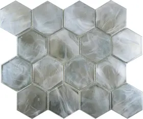 W88splamo1113mh3 Emser Tile W88spla1113mh3 Splash - 11 Inch X 13 Hexagon Geometric Moss