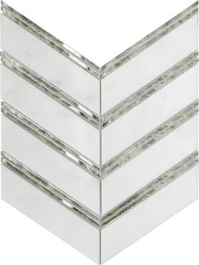 Emser Tile W94intrmi1212mcv W94intr1212mcv Intrigue - 12 Inch X Parallelogram Mirror