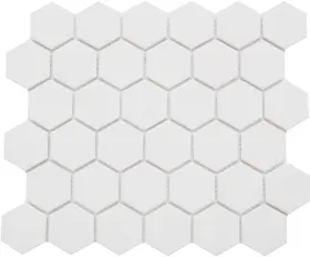 W95ozonwh1113mh2 Emser Tile W95ozon1113mh2 Rezone - 11 Inch X 13 Hexagon Geometric White
