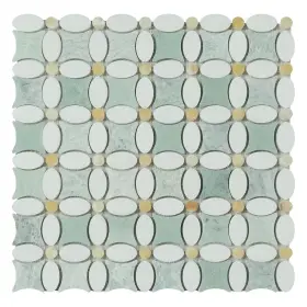 Es Stone 617395134595 Ming Green Marble Novelty Mosaic Wall And Floor Tile - Case Es Stone 617395134595 Ming Green Marble Novelty Mosaic Wall And Floor Tile - Case