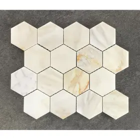 Es Stone 617395142880 3 Inch Honed Hexagon Marble Mosaic Tiles Es Stone 617395142880 3 Inch Honed Hexagon Marble Mosaic Tiles