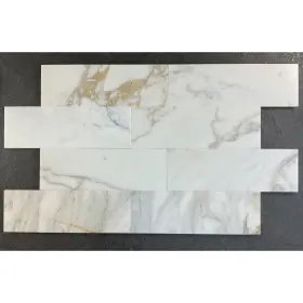Es Stone 617395144457 Calacatta Gold 4 X 12 Subway Wall And Floor Tiles - Case 5