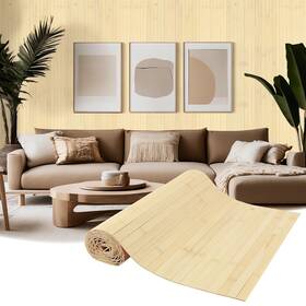 Eyayen Zlj258 Natural Bamboo Wall Panel For Interior Decor Pole Wrap Wainscoting Inte
