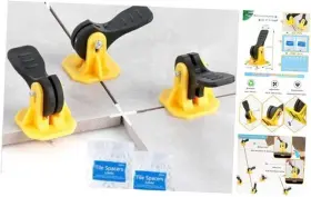 Facite-3985416871534654 Facite 50pcs Tile Leveling System Reusable 200pcs Cross Spacers - 200