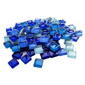 Faiiruo-20 Fairuo 100 Pieces Bulk Mosaic Tiles Assorted Color Opaque Glass Crafts Suppli