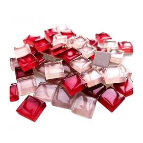 Fairuo Faiiruo-21 100 Pieces Bulk Mosaic Tiles Assorted Color Opaque Glass Crafts Suppli