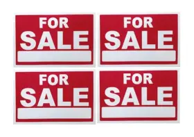 1812299-4 Familymaidtm For Sale Sign 7.87 Inch X11.8 Plastic Waterproof Glossy Finish Signage 4pc