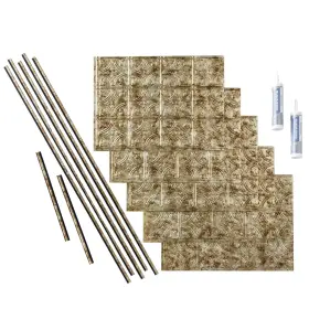 Fas De 764890122197 Traditional Style/pattern 1 Decorative Vinyl Backsplash 15 Sq Ft Kit I