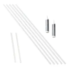 14901 Fasade Matte White 47 Inch Vinyl Backsplash Accessory Kit 5-pack