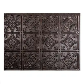 B50-27 Fasade Decorative Backsplash Panel 18.2 In Pvc Vinyl Smoked Pewter Water Resistant