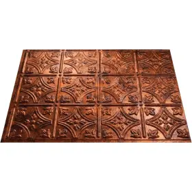 D60-18 Fasade 18 Inch X 24 Thermoplastic Backsplash Panel Moon Copper Traditional 1