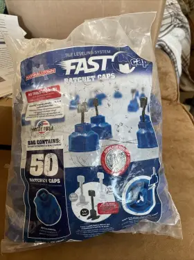 Fast Caps 035965290128 Ratchet Tile Leveling System 50 Un Open New Full Bag