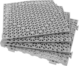 Fengwu 313044814879 12 Pack Inch X Interlocking Rubber Bathroom Flooring Tiles Non-slip Splicing