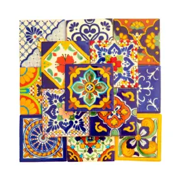 Tile20m2 Fiesta Brands Mexican 4 Inch X4 Hand Painted Tile For Bathroom Kitchen Decor 20 Multi 2