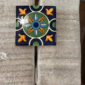 Fine Crafts & Imports 211315-316 3 X 36 Pcs Romini Mexican Clay Tile Handmade Talavera Backs