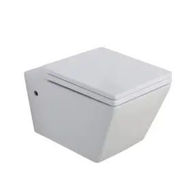 Fine Fixtures 782150672657 Plaza Wall Hung Toilet Bowl 21 Inch - White