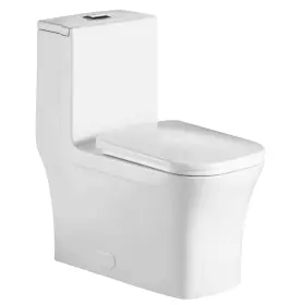Fine Fixtures 782150682090 Dual-flush Elongated One-piece Toilet With High Efficiency Flush