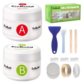 Fixbuild Abjiao-w6 Tub Repair Porcelain Kit Crack For Bathtubs Sinks Marble