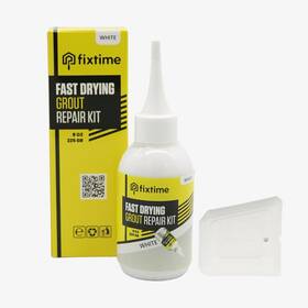 Fixtime 691027374450 Grout Repair Kit - White Filler Tube Crack Premixed Gro