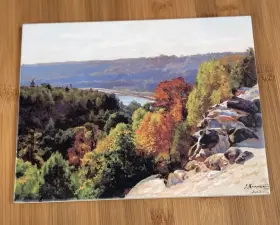 72464024026 Flekmanart New Autumn In The Mountains Tile Mural Kitchen Bathroom Backsplash 6x8 Glossy