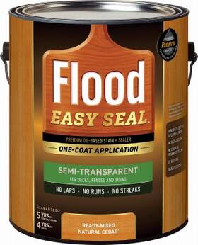 Flood Fldes901/01 Easy Seal Oil-based Stain And Sealer Natural Cedar Gallon -
