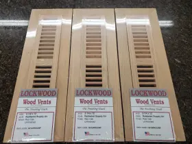 Fmro2x14 Floor Mechanics Red Oak 2-1/4 X 12 1/2 Inch Wood Vent/register Flush Mount With No Damper Lot Of 3