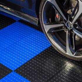 Flooringinc Nitrocoinshelbywm52 Garage Floor Tiles Coin Pattern Interlocking