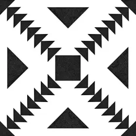 Floorpops 091212606883 Parla Peel And Stick Floor Tiles Black
