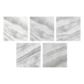 Floorpops 091212606890 Polished Peel And Stick Floor Tiles Gray